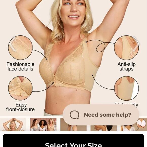 NWT LACY BRA bundle of 2 one grey & one nude color size 42B - Picture 1 of 12